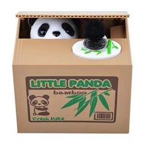 Cute Stealing Coin Cat Money Box Piggy Bank, Panda